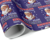 Trump Santa Claus Hat Make Christmas Great Again ラッピングペーパー (ロールコーナー)