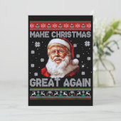 Trump Santa Claus Make Christmas Great Again シーズンカード (スタンド正面)