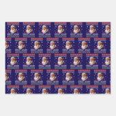 Trump Santa Claus Make Christmas Great Again ラッピングペーパーシート (正面2)