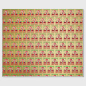 Trump Santa Hat - Make Christmas Great Again Gold ラッピングペーパー (フラット)