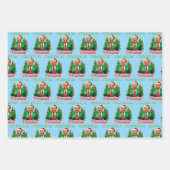 Trump Santa Hat Wrap | Santa's Favorite President ラッピングペーパーシート (正面2)