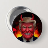 Trump Satan Button 缶バッジ (正面&裏面)