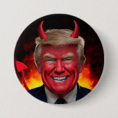 Trump Satan Button 缶バッジ (正面)