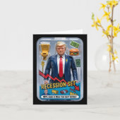 Trump Satire Survived Recession Box Set Action Fig カード (黄色い花)