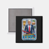 Trump Satire Survived Recession Box Set Action Fig マグネット (正面/裏面)