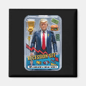 Trump Satire Survived Recession Box Set Action Fig マグネット (正面)