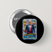Trump Satire Survived Recession Box Set Action Fig 缶バッジ (正面&裏面)