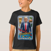 Trump Satire Survived Recession Box Set Action Fig Tシャツ (正面)