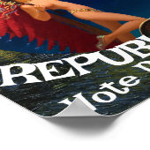 Trump Shrimp Fajita Jesus Republican Party Pee WH ポスター (角)