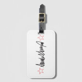Trump Signature ラゲッジタグ (正面縦)
