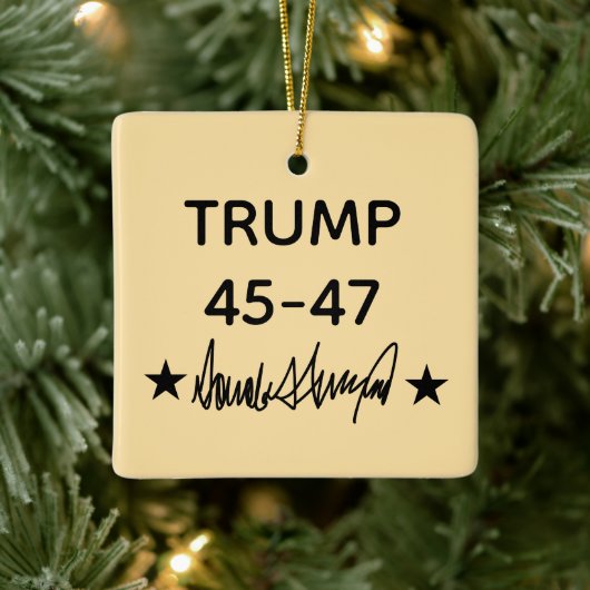 Trump Signature 45-47 セラミックオーナメント (ツリー)