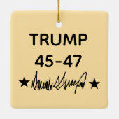 Trump Signature 45-47 セラミックオーナメント (裏面)