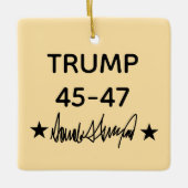 Trump Signature 45-47 セラミックオーナメント (正面)