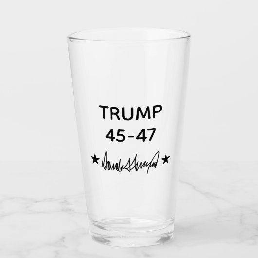 Trump Signature 45-47 タンブラーグラス (正面)