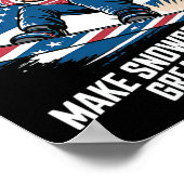 Trump Snowboard Usa - Make Snowboard 素晴らし Agai ポスター (角)