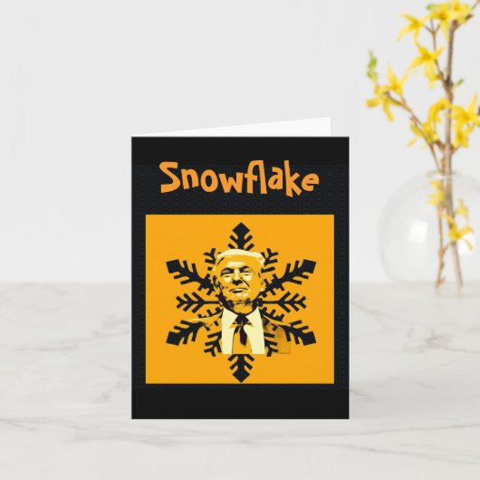 Trump/Snowflake Greeting Card カード (黄色い花)