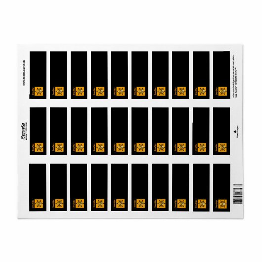 Trump/Snowflake Return Address Label ラベル (フルシート)