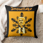 Trump/Snowflake Throw Pillow クッション (ブランケット)