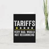 Trump Tariff Usa Would Not Recommend Tariffs Funny カード (正面)