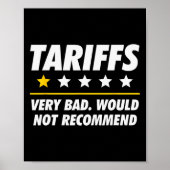 Trump Tariff Usa Would Not Recommend Tariffs Funny ポスター (正面)