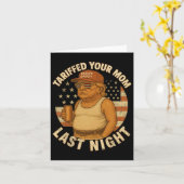 Trump Tariffed Your Mom Last Night Tariff 1  カード (黄色い花)