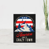 Trump Tariffs Crazy And Taking Usa Down Crazy Lane カード (正面)