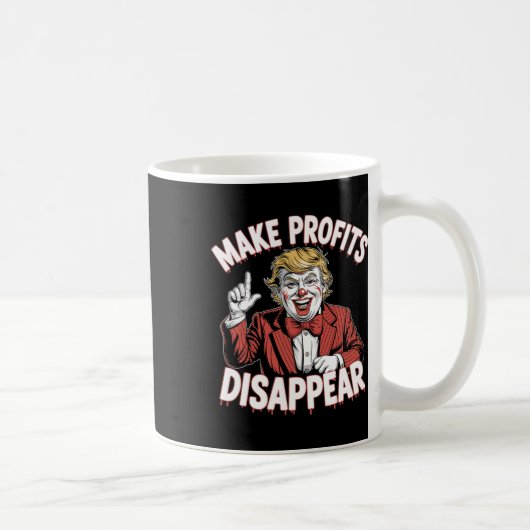 Trump Tariffs Recession Meme Make Profits Disappea コーヒーマグカップ (右)