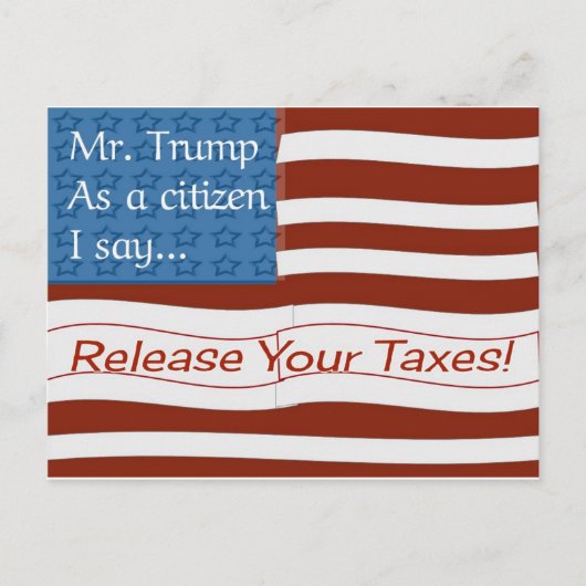 Trump Tax Day Postcard氏 ポストカード (正面)