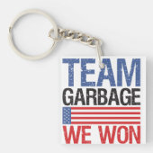 Trump - Team Garbage We Won キーホルダー (正面)