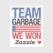 Trump - Team Garbage We Won シール (シート)
