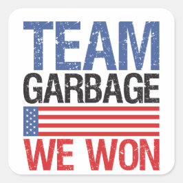 Trump - Team Garbage We Won スクエアシール