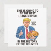 Trump Thanksgiving  シーズンカード (正面/裏面)