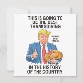 Trump Thanksgiving  シーズンカード (正面)