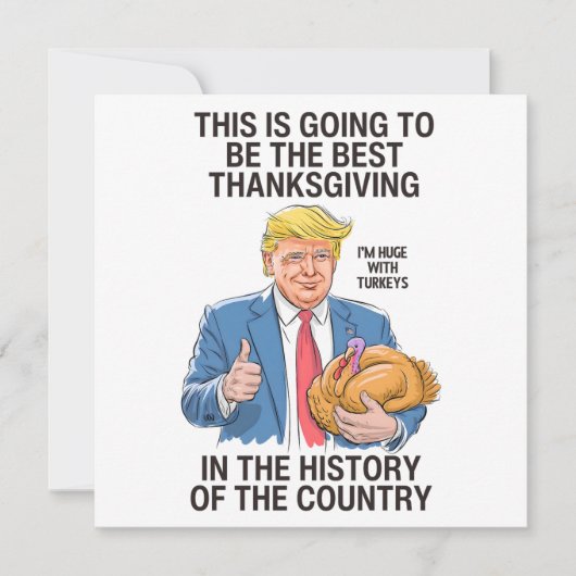 Trump Thanksgiving  シーズンカード (正面)