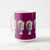 Trump Toilet Mug コーヒーマグカップ (正面左)