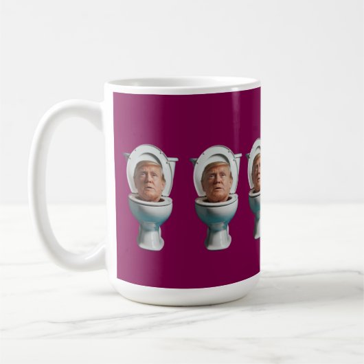 Trump Toilet Mug コーヒーマグカップ (左)