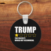 Trump - Too Fascisty Would Not Recommend キーホルダー (裏面)