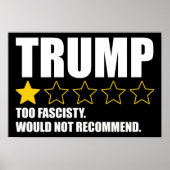 Trump - Too Fascisty Would Not Recommend ポスター (正面)
