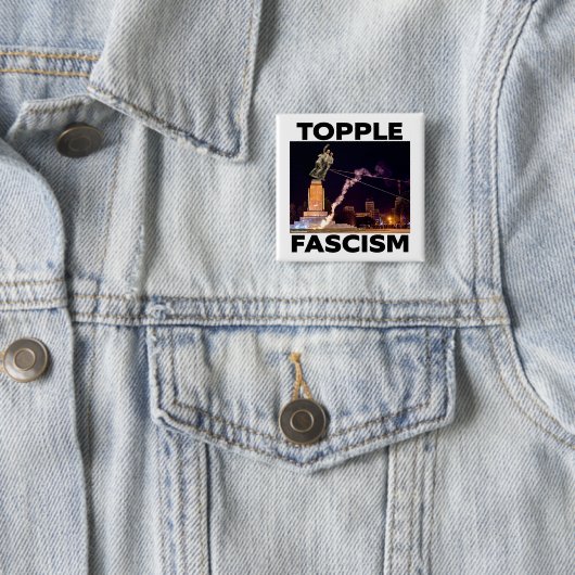 TRUMP "TOPPLE FASCISM" BUTTON 缶バッジ (インサイチュ)
