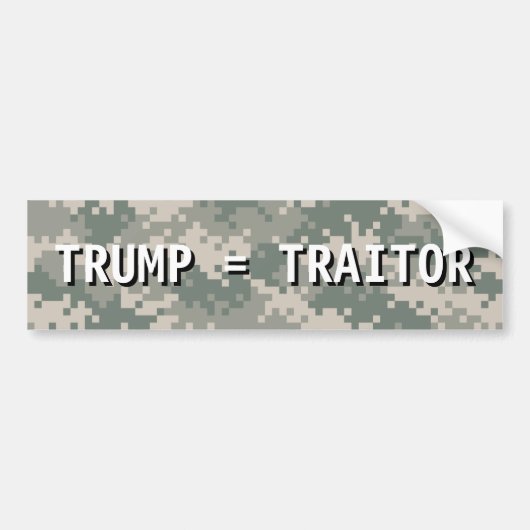 TRUMP = TRAITORバンプシール バンパーステッカー (正面)