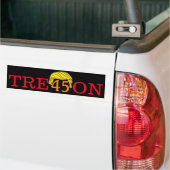 Trump Treason Bumper Sticker バンパーステッカー (トラック上)