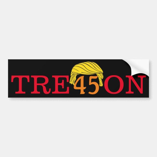 Trump Treason Bumper Sticker バンパーステッカー (正面)