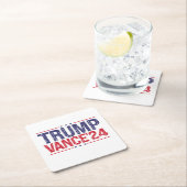 Trump Vance 2024  スクエアペーパーコースター (インサイチュ)