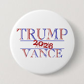 Trump Vance 2024 2028 Button 缶バッジ (正面)
