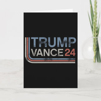 Trump Vance 2025 Vintage Distressed Retro Stripe R カード