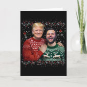 Trump Vance Brothers Funny Ugly Christmas Xmas Swe カード (正面)