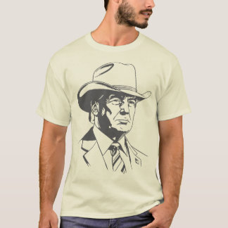 Trump Vintage Lone Rider Cowboy Western Tシャツ
