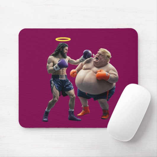 Trump vs. Jesus Mousepad マウスパッド (マウス)