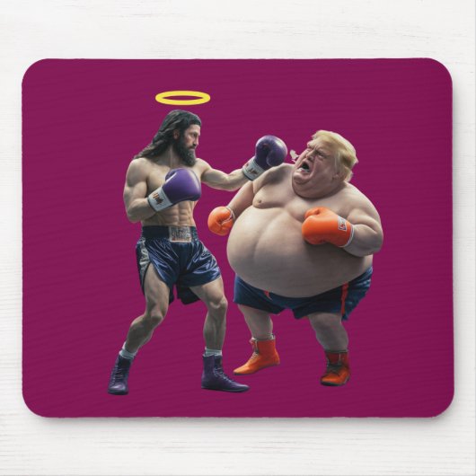 Trump vs. Jesus Mousepad マウスパッド (正面)