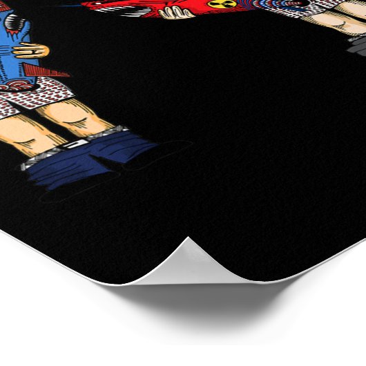 Trump Vs. Kim Jong-un 2020 Whose Rocket Is Bigger  ポスター (角)